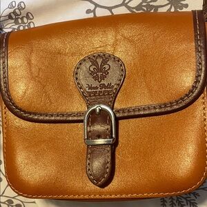 Vera Pelle Brown Leather Mini Bag